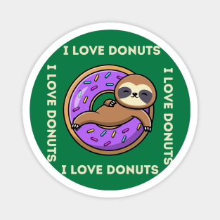 DONUTS I LOVE DONUTS Magnet